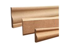 MadeInNature Cimetia modellata in legno medio naturale da dipingere, lunghezza 2 metri, cornice in legno robusto e facile da applicare, modelli e dimensioni a scelta (Rif 7119, lotto 6 metri)