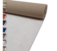 MadeInNature Moquette Evenementielle Riutilizzabile e Robusta, Moquette per Esposizione e Stand Classificata Anti-Fuoco, Larghezza 2 metri, Colore e Lunghezza a scelta (Bianco, Lunghezza 1000 cm)