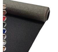 MadeInNature Moquette per Eventi Riutilizzabile e Robusta, Moquette per Esposizione e Stand Classificata Anti-Fuoco, Larghezza 2 metri, Colore e Lunghezza a scelta (Nero, Lunghezza 500cm)