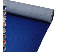 MadeInNature Moquette per Eventi Riutilizzabile e Robusta, Moquette per Esposizione e Stand Classificata Anti-Fuoco, Larghezza 2 metri, Colore e Lunghezza a scelta (Blu, Lunghezza 400cm)