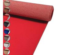 MadeInNature Moquette per Eventi Riutilizzabile e Robusta, Moquette per Esposizione e Stand Classificata Anti-Fuoco, Larghezza 2 metri, Colore e Lunghezza a scelta (Rosso, Lunghezza 200cm)