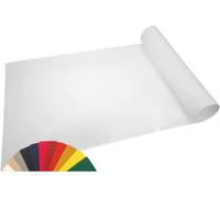 MadeInNature - Tappeto in moquette per eventi versatili: esposizione, compleanno, gala - Anti-fuoco - Tappeto riutilizzabile (bianco 1 x 20 m)