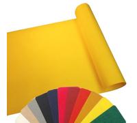 MadeInNature - Tappeto in moquette per eventi versatili: mostra, compleanno, gala - Anti-fuoco - Tappeto riutilizzabile (giallo 1x8m)