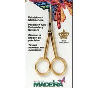 Madeira 22 Carati Placcato Oro Dritto Precisione Taglio Ricamo Forbici 12 CM