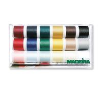 Madeira 8041 Scatola da Cucito Aerofil rocchetti 200 m di Diversi Colori, Poliestere, Multicolore, 18 x 200m, 3600 unità