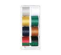 Madeira Garnfabrik – Set 8 fili Aerofil – 8 x 400 m, multuso per jeans e pelle, colori assortiti