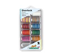 Madeira Aeroflock filato Filanca n.100 tagliacuci 12 x 1000 metri macchina da cucire Overlock colori misti stretch bulk thread