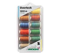 Madeira - Filo da Cucito overlock, Multicolore, Aerolock, Miniking Box