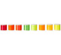 Madeira Filo Neon - Cucito a Mano e a Macchina, per Cucito, Ricamo, Tessuti Resistenti, Abbigliamento da Esterno e da Lavoro 100% Poliestere - 8x400 m, Colori Assortiti