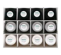 MADEIRA Overlock 9200 - Scatola per filati assortiti, 3 x 1000 m, 9 x 1200 m, colore: Bianco/Grigio chiaro/Nero