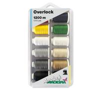 Madeira Overlock Box Aerolock No.125 12 x 1.200m Colori Unito Poliestere Grigio