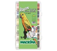 Madeira Smartbox Filato Rayon No.40 18 x 1.000m Bobine +Aghi +CD - 8043