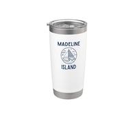 Madeline Island Wisconsin Cool Barca a vela Bicchiere termico in acciaio inox doppia parete