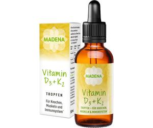 MADENA Vitamina D3 e K2 Menachinone tutto-trans MK-7 50 ml