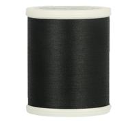 Madera, Filo da Cucito, 100% Poliestere, Nero, Lunghezza: 1000 m
