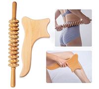 Madera Terapia Kit di 2 strumenti di massaggio per la modellazione del corpo, Maderoterapia Colombiana, Drenaggio linfatico e massaggiatore anti cellulite, kit professionale per body sculpting