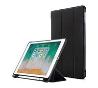 MadeRy Custodia iPad Mini 5 (2019) / iPad Mini 4 / Mini 3 / Mini 2 / Mini 7.9 inch, Sottile Leggero Trifold TPU Smart Cover con Protettivo Portapenne e Auto Svegliati/Sonno, Nero