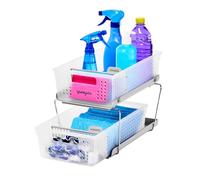 madesmart Cestini estraibili con manici, salvaspazio, multiuso, senza BPA, con divisori, L