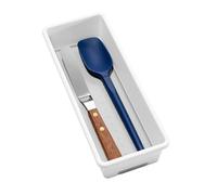 madesmart Classic 24 x 9,8 cm - Bianco | Collezione Classic | Organizer Multiuso | Fodera Morbida e Piedini in Gomma Antiscivolo | Facile da Pulire | Durevole | Senza BPA