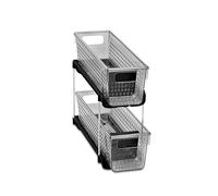 madesmart Mini Organizer a 2 Livelli, Plastica, Carbonio