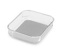 Madesmart - Pattumiera da 20 x 16,5 cm, colore grigio chiaro, con impugnatura morbida, fodera morbida, piedini antiscivolo, senza BPA