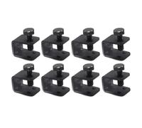 Madguard - Set di 8 viti per paraurti a morsetto, dadi di fissaggio, clip per auto