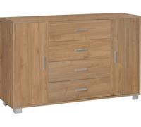 Madia 2 Ante 4 Cassetti 136x86x41 cm Noce Stelvio