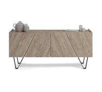 Madia-Buffet 4 ante Emma con gambe nere, Quercia
