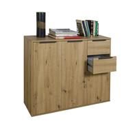 MADIA CREDENZA MOBILE 3 ANTE 2 CASSETTI BAMBEY BIANCO CEMENTO ROVERE
