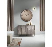 Madia design moderno mobile 2 ante rettangolare con vetro per salotto CIC-592