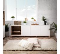 Madia Menorca 57A 3 ante bianco rovere 200x35x64,5