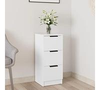 Madia Moderna Armadio Multiuso Tavolo da Ingresso Credenza Bianca 30x30x70 cm in Legno MultistratoAdatto per Soggiorno Cucina Corridoi