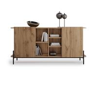 Madia Olivia con 2 ante (167x40,3x81,7 cm), Rovere Rustico
