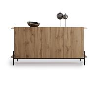 Madia Olivia con 4 ante (167x40,3x81,7 cm), Rovere Rustico