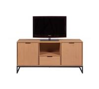 Madia Porta TV Credenza con Ante e Cassetti in Legno Quercia da Ingresso