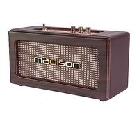 Madison - FREESOUND-VINTAGE-WD - Diffusore vintage a batteria con USB, Bluetooth e AUX-IN - 2 x 10W - Finitura in legno