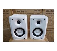 Madison MAD-4WH Diffusori da Scaffale Coppia Casse Acustiche 60W 4 Ohm Bianche
