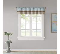 Madison Park Amherst Polyoni Pintuck Window Valance, 127 x 45,7 cm Blu