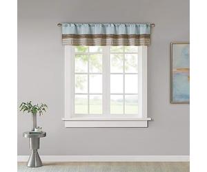 Madison Park Amherst Polyoni Pintuck Window Valance, 127 x 45,7 cm Blu