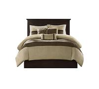 Madison Park Biancheria da letto alternativa per tutte le stagioni, federa coordinata, cuscino decorativo, poliestere, naturale, regina
