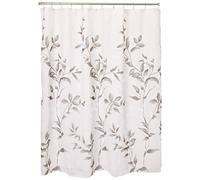 Madison Park Cecily Shower Curtain, Luxurious Botanical Leaf Print Moderna Decorazione da Bagno Serena, Lavabile in Lavatrice, Poliestere, Grigio, 72x72