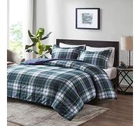 Madison Park Classics Parkston Down alternative Comforter mini set X-Large, navy, Twin
