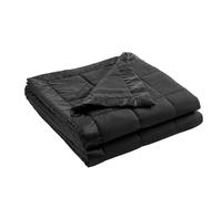Madison Park Coperta in microfibra ultra morbida per letto singolo, con cuciture in raso, per tutte le stagioni e leggera, per letto, divano e divano, colore: nero