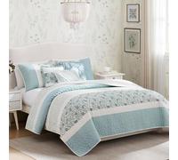 Madison Park Dawn 6 Piece Quilted Coverlet Set Cal, Blu, Re/California King