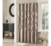 Madison Park Laurel - Tenda da doccia di transizione per bagno, 183 x 183 cm, colore: tortora