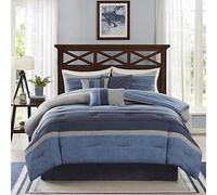 Madison Park MP10-1637 Collins - Set di 7 pezzi, colore: Blu marino