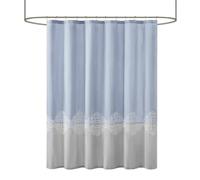 Madison Park MP70-8168 - Tenda da doccia ricamata, colore: Blu