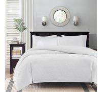 Madison Park Quebec Coverlet Mini Set, Twin/Twin X-Large, Bianco