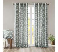 Madison Park Saratoga Pannello, Misto Poliestere Tessuto, Seafoam, W 50" x L 108" (1 Panels)