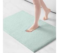 Madison Park Signature Marshmallow Tappeto da bagno antiscivolo, lussuoso tappetino da bagno in peluche, assorbente, ad asciugatura rapida, decorazione per bagno spa, 61 x 101 cm, schiuma di mare